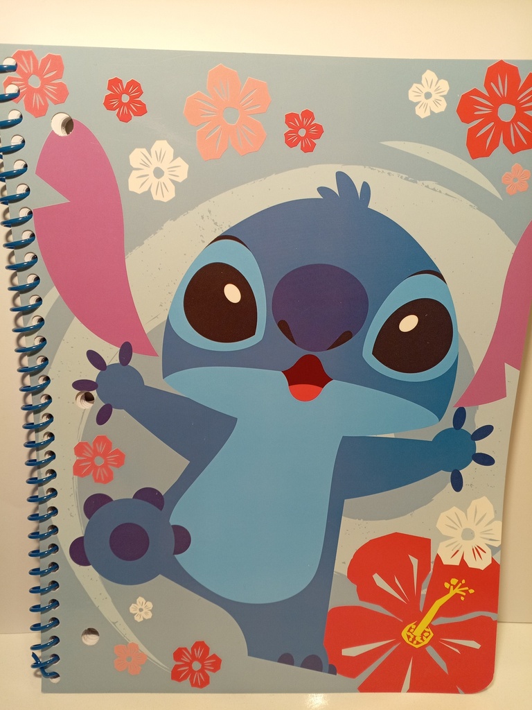 LIBRETA ESPIRAL STITCH 1 LINEA