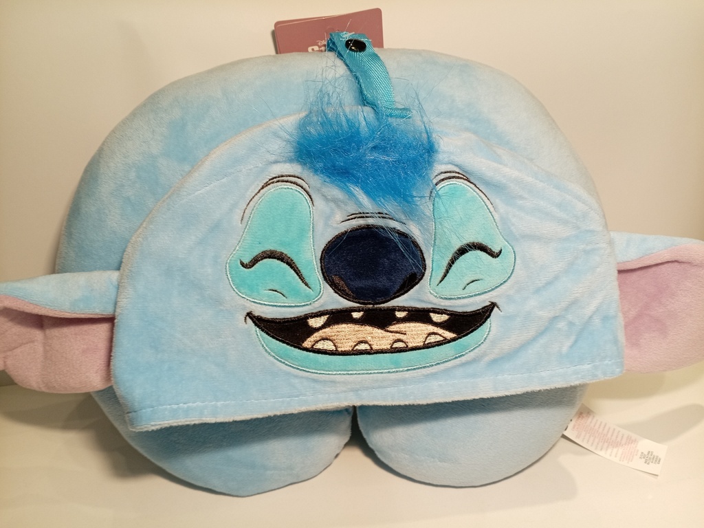 COJIN VIAJERO STITCH CON CAPUCHA