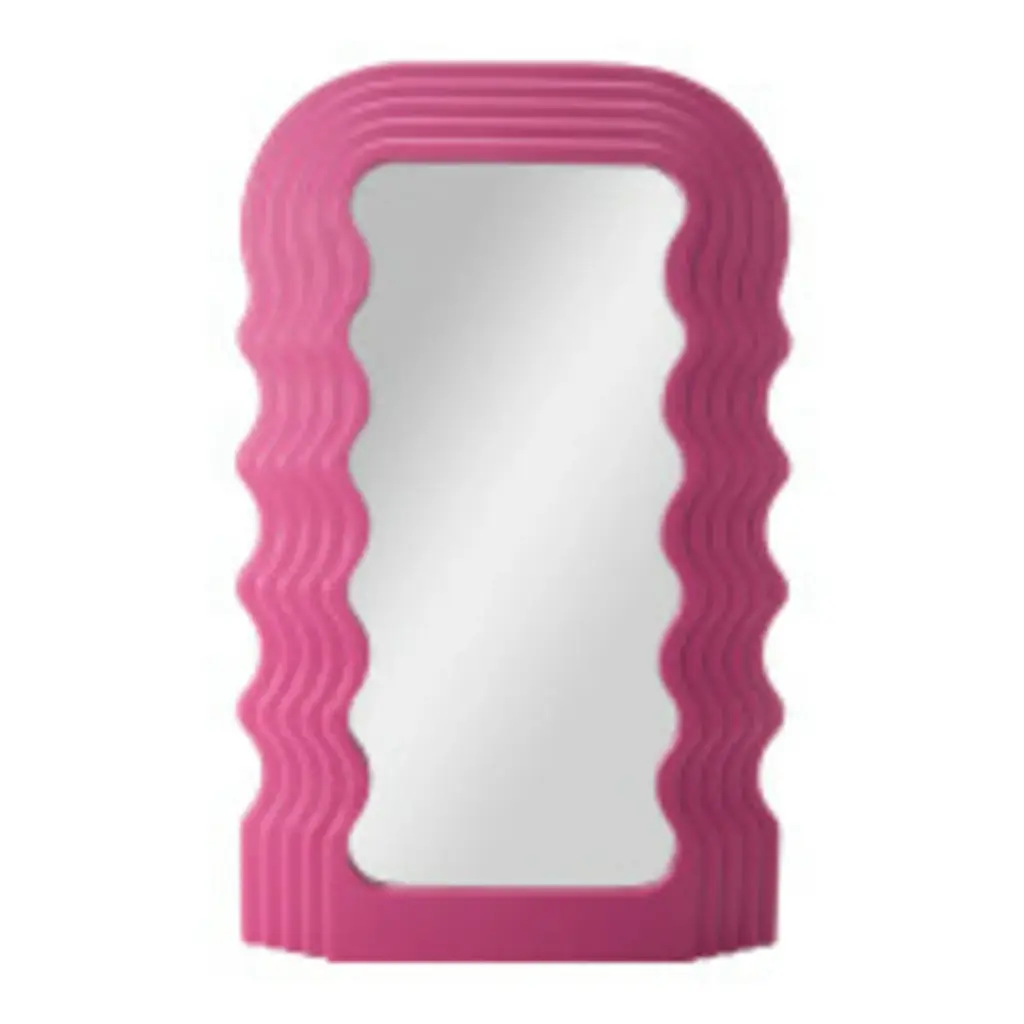 ESPEJO ROOM ROOM RECTANGULAR FUCSIA CON ONDAS 