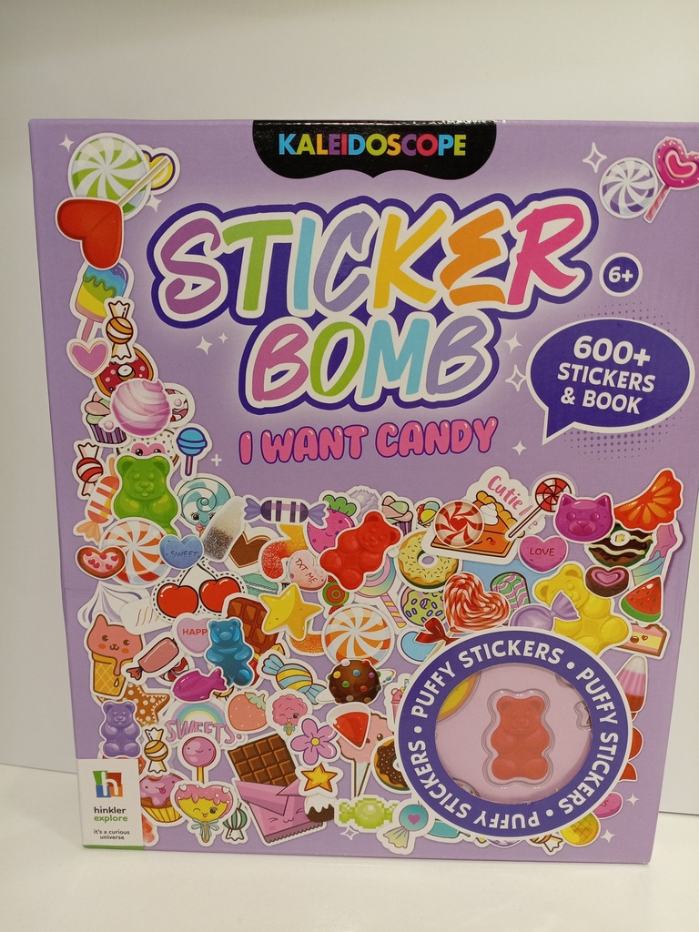 CAJA STICKER BOMB I WANT CANDY