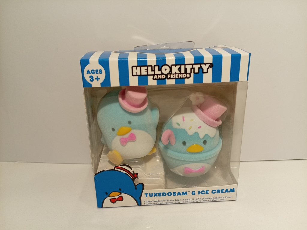 FIGURAS COLECCIONABLES HELLO KITTY TUXEDOSAM & ICE CREAM
