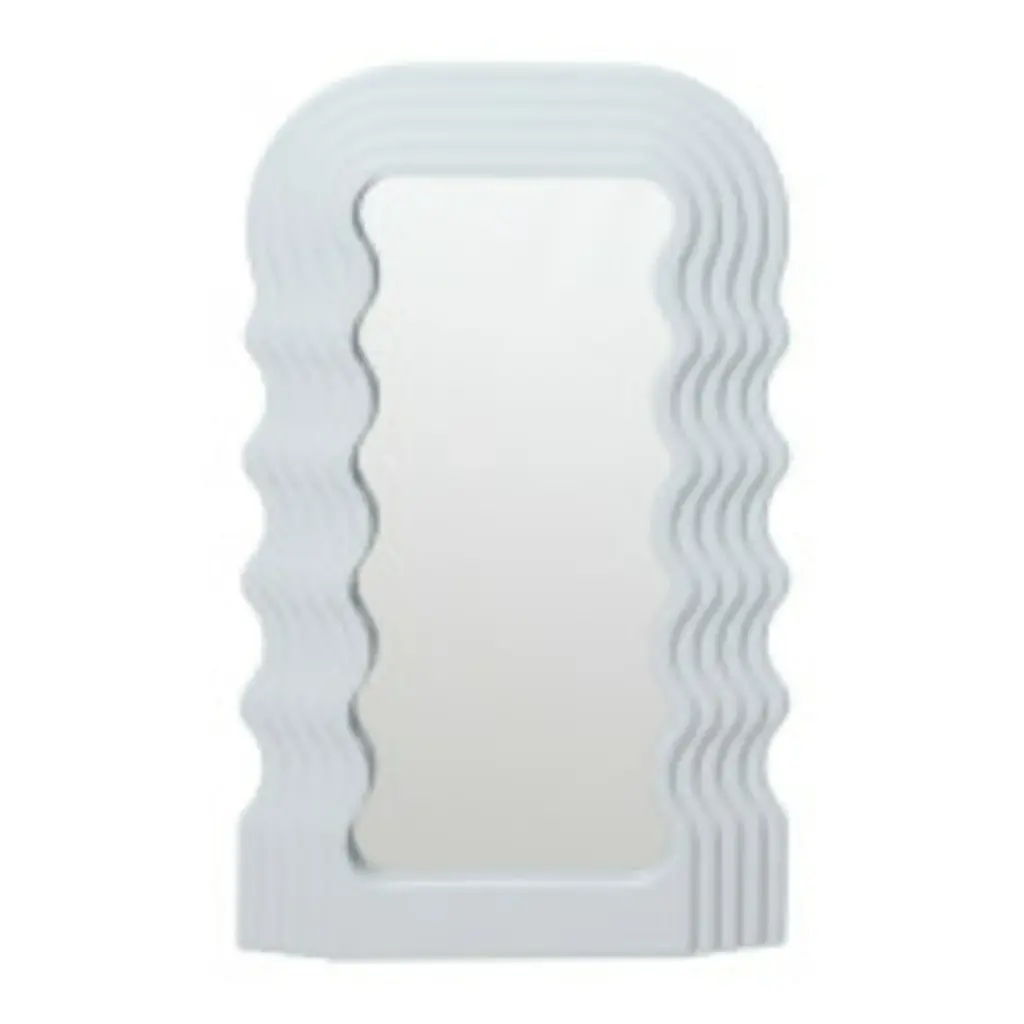 ESPEJO ROOM ROOM RECTANGULAR BLANCO CON ONDAS