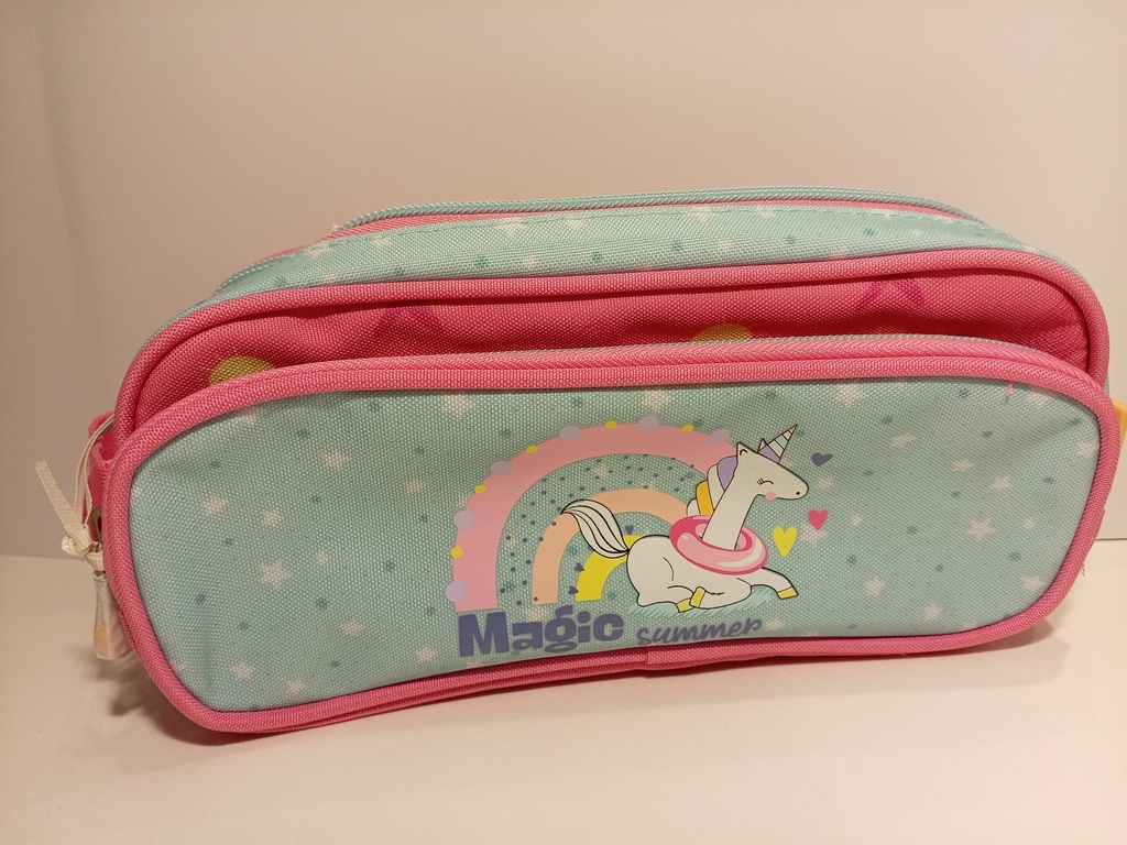 CARTUCHERA ENSO MAGIC SUMMER PORTATODO TRIPLE 3 CIERRES