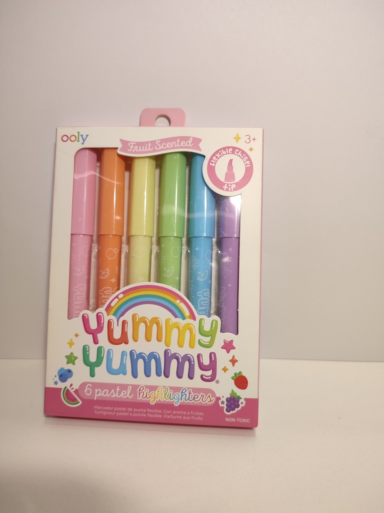 MARCADORES YUMMY YUMMY 6UNID PASTEL