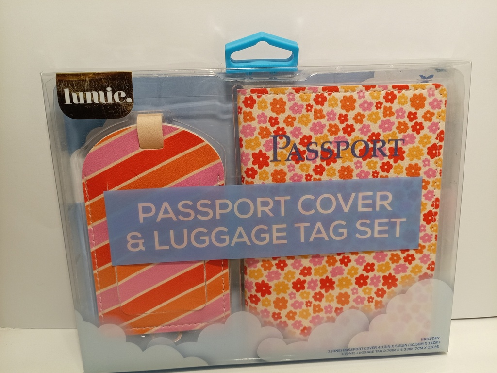 SET DE PORTA PASAPORTE & IDENTIFICADOR DE MALETA