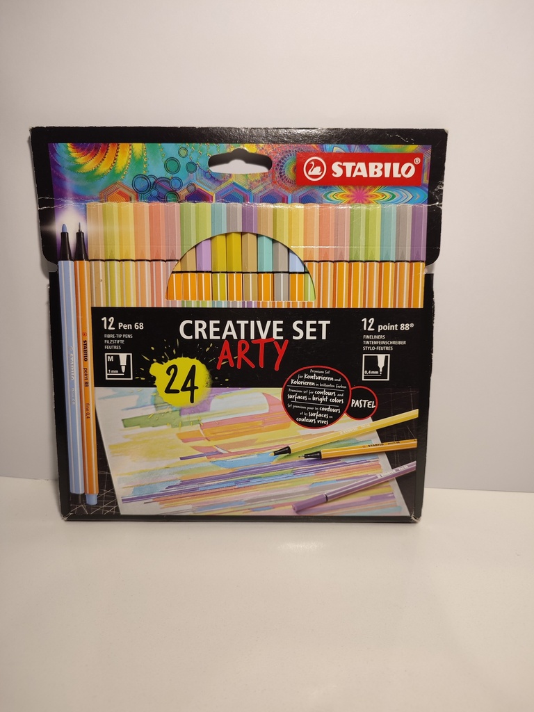 MARCADORES STABILO CREATIVE SET ARTY- 24UNIDADES