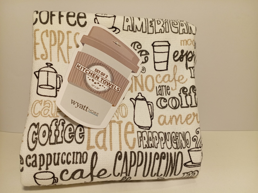 SET DE 2 PAÑOS DE COCINA WYATT HOME DE CAFE