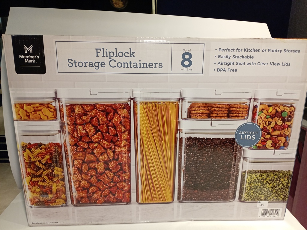 SET DE 8 CONTENEDORES DE COCINA MEMBER MARK 