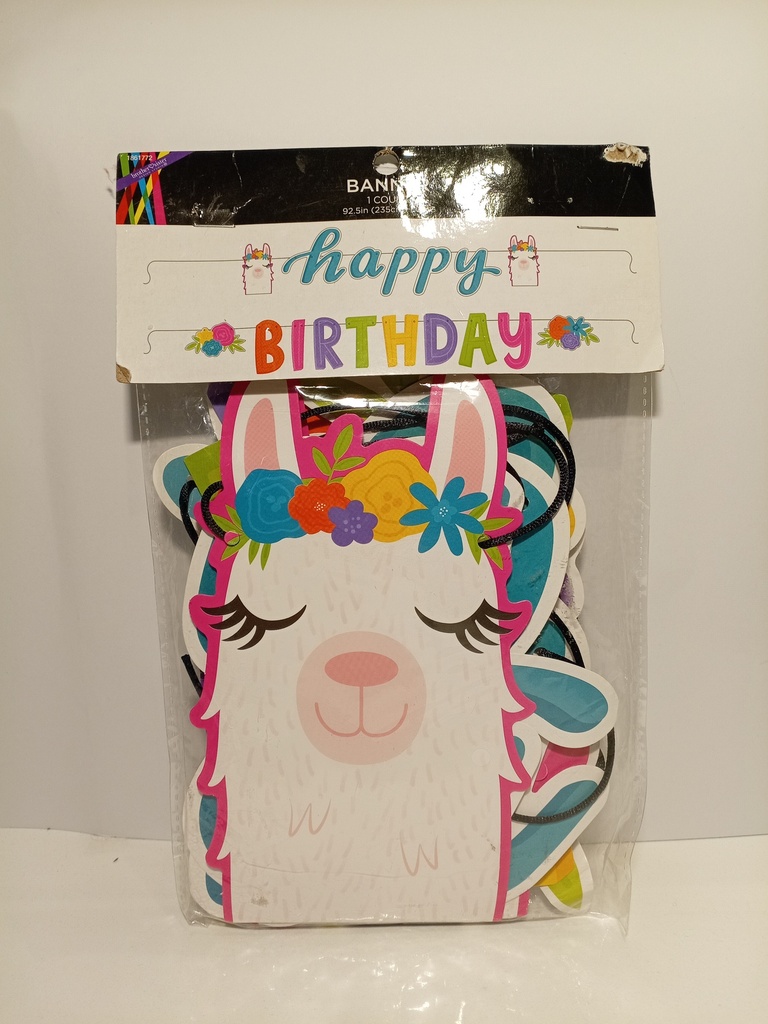 COLGANTES DECORATIVOS PARA CUMPLEAÑOS MOTIVO LLAMA