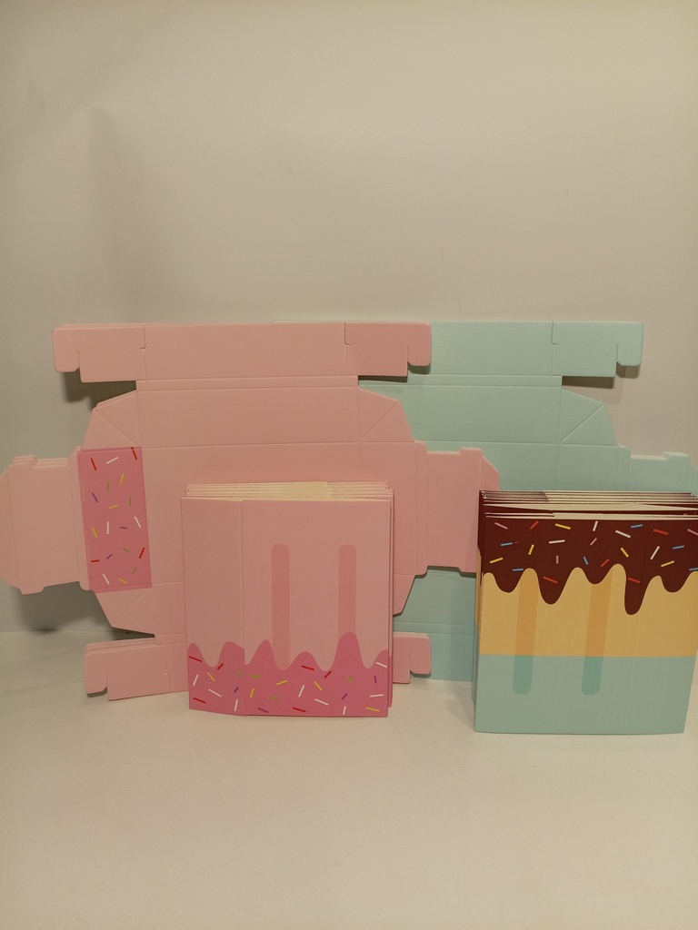 COTILLON DE HELADOS ROSADO/AZUL