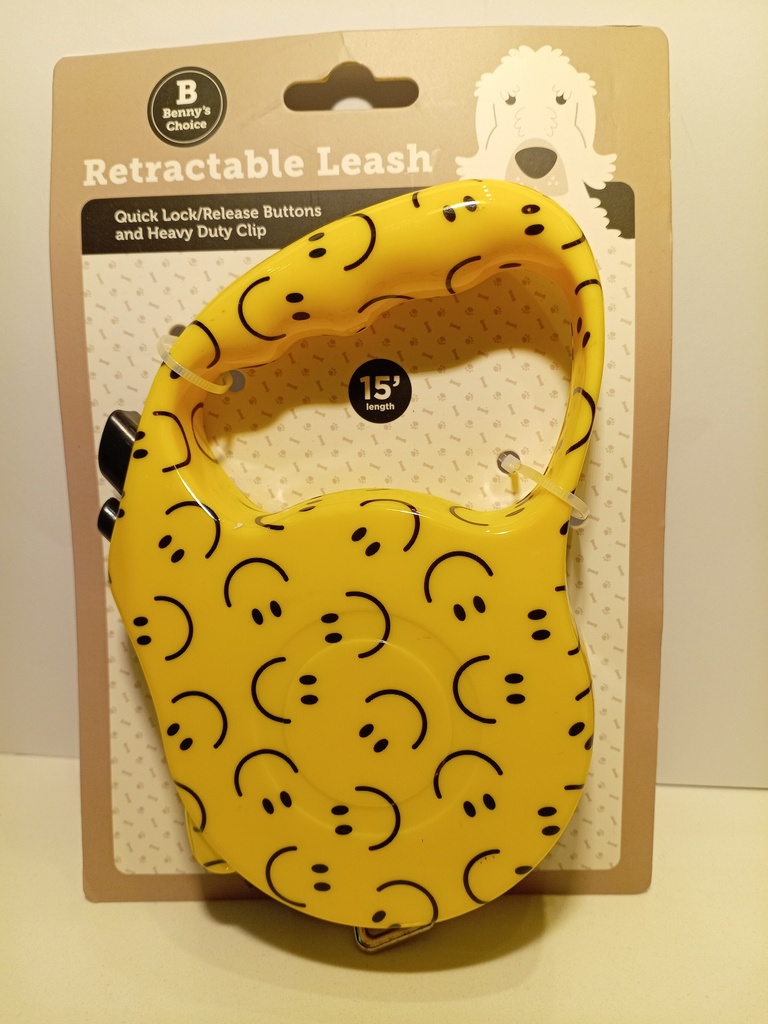 CORREA RETRACTIL PARA PERRO CARA FELIZ