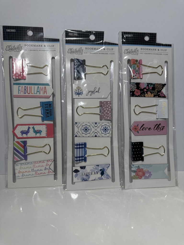 BOOKMARK & CLIP x 3Unid