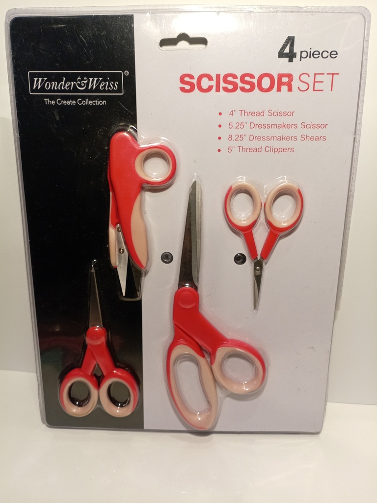 SET DE 4 TIJERAS WONDER & WEISS