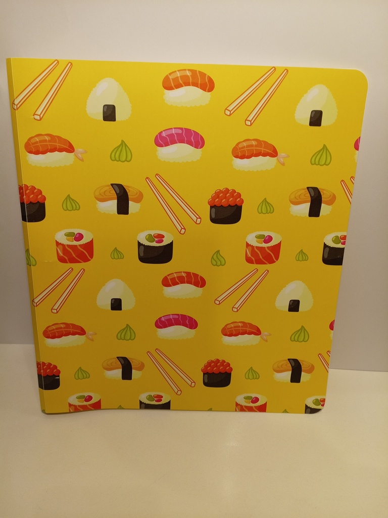 CARPETA DE ANILLOS MOTIVO SUSHI