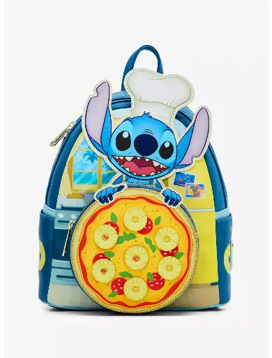 BOLSO DISNEY LOUNGEFLY STITCH PINEAPPLE PIZZA