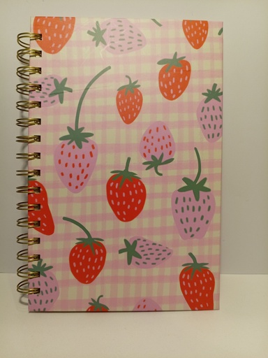 LIBRETA ESPIRAL OCS DESIGNS FRESAS