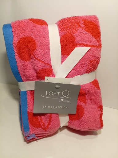 SET DE 2 TOALLA DE MANO LOFT ROSADAS 