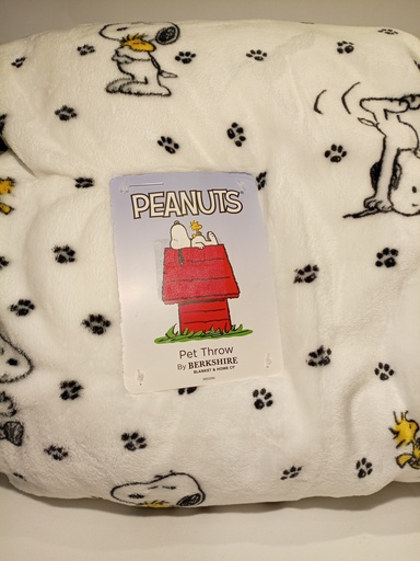 COBIJA SNOOPY BLANCA