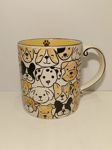 TAZA MOTIVO CARAS DE PERROS