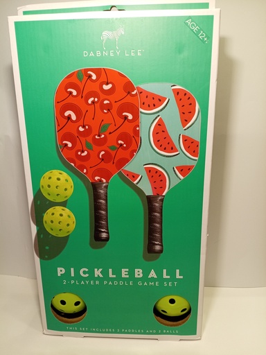 DABNEY LEE SET DE 2 RAQUETAS  MOTIVO CEREZAS PATILLA