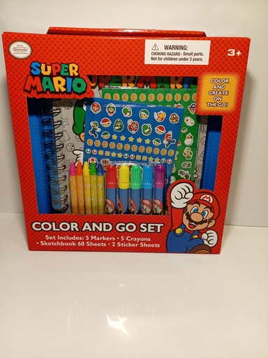 COLOR AND GO SET SUPER MARIO