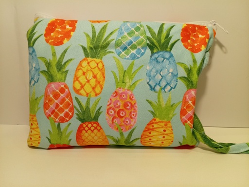 TOALLA DE BAÑO CON BOLSO MOTIVO DE PIÑA