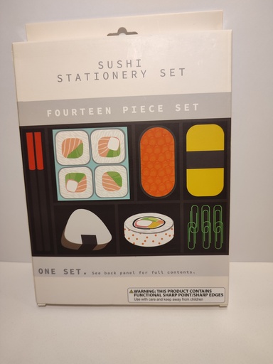 KIT PAPELERIA FOURTEEN PIECE SET - SUSHI