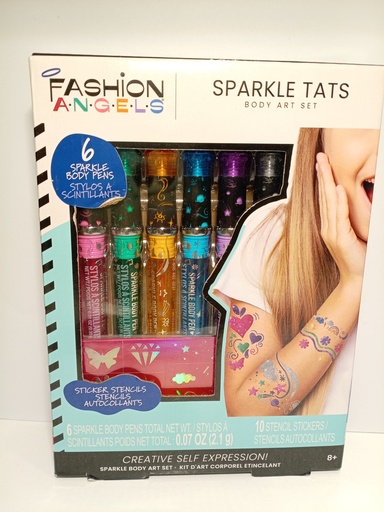 SET DE 6 MARCADORES PARA EL CUERPO FASHON ANGELS