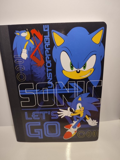 CUADERNO EMPASTADO - SONIC