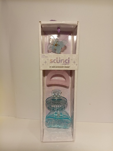 SET DE 4 GANCHOS PARA CABELLO