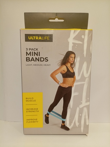 ULTRALIFE 3 PACK MINI BANDAS DE RESISTENCIA 