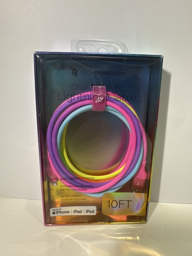 CABLE LIGHTNING CHARGE+SYNC 10FT