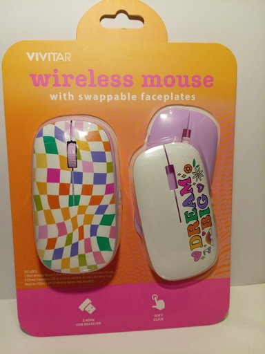 WIRELESS MOUSE INALAMBRICO CON PLACAS FRONTALES INTERCAMBIABLE