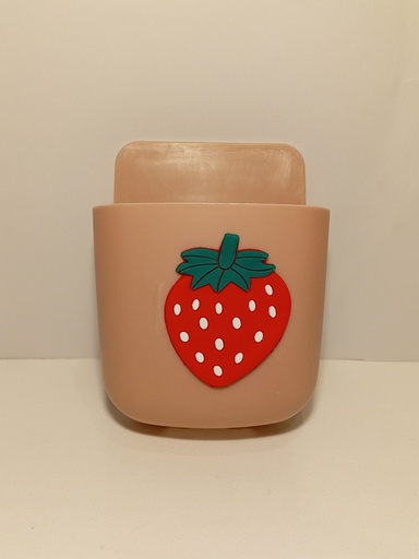 BOLSO PORTA TELEFONO DE PARED ROSADO FRESA