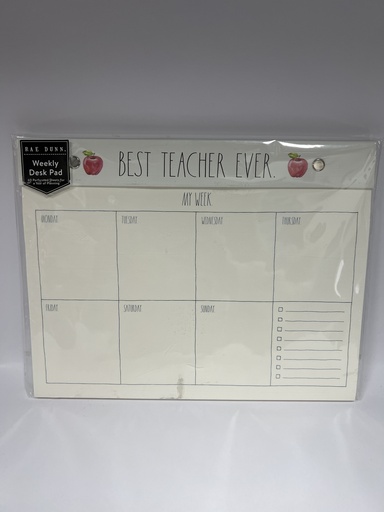 PLANIFICADOR SEMANAL BEST TEACHER EVER