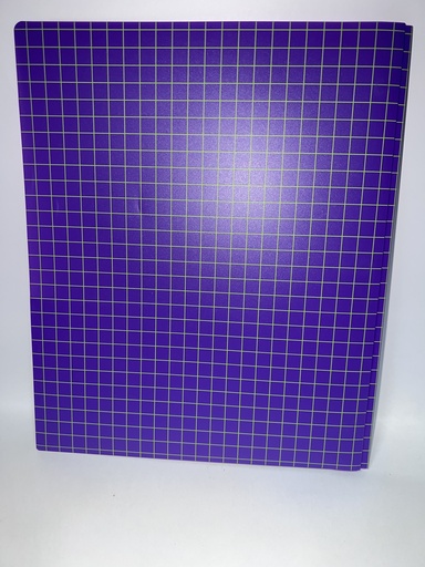 CARPETA DE CUADRICULAS MORADA Y VERDE