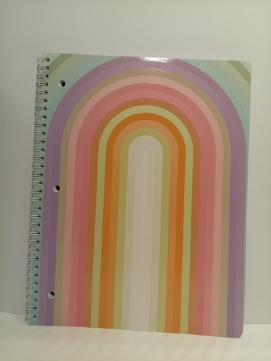 LIBRETA ARCOIRIS CON ESPIRAL 