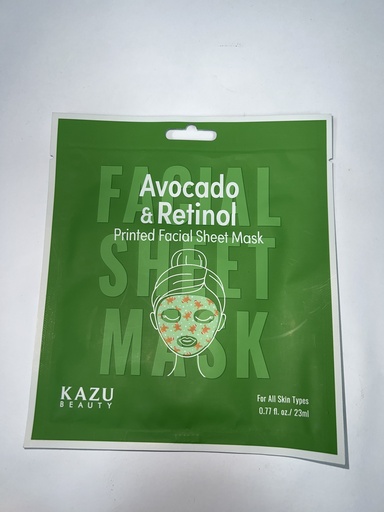 MASCARILLA KAZU BEAUTY AVOCADO & RETINOL 