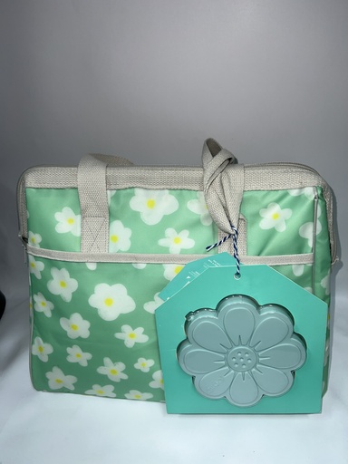 BOLSO CAVA VERDE DE FLORES JUST CHILL