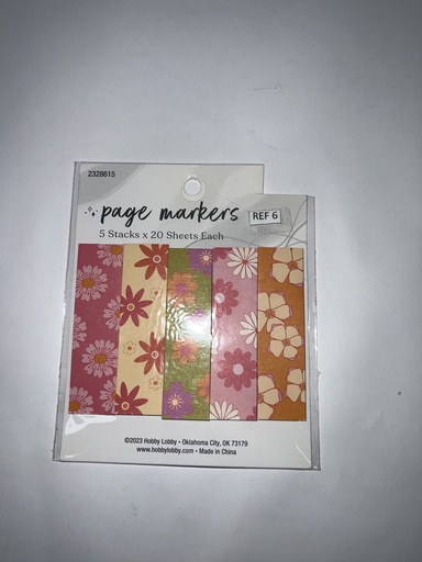 MARCADORES DE PAGINA 5 STACKS X 20 SHEETS EACH