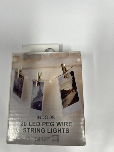 LUCES - CUERDAS DE METAL CON GANCHOS