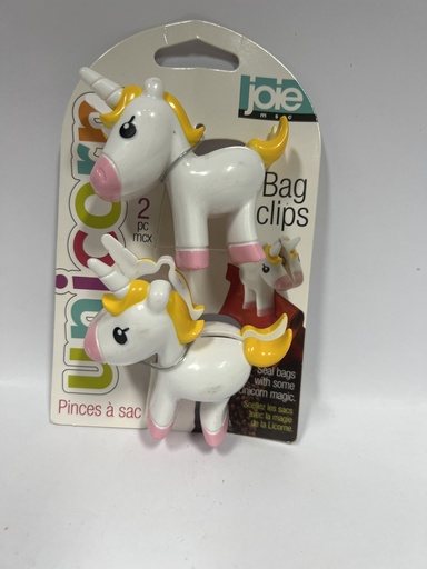 JOIE MEOW UNICORNIO BAG CLIPS 2 PC 