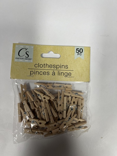 PAQ CLIPS DE MADERA TIPO PINZA