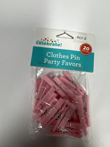CLOTHES PIN PARTY TIPO PINZA ROSADA