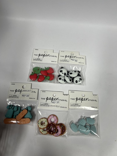 THE PAPER STUDIO BOTONES DISEÑOS VARIADOS 