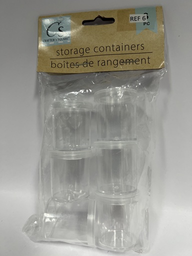 SET DE 6 CONTENEDORES PLASTICOS VIAJEROS