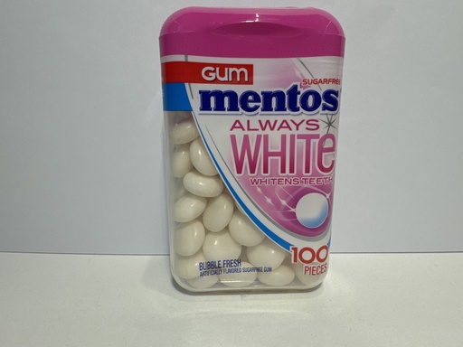 GUM MENTOS ALWAYS WHITE