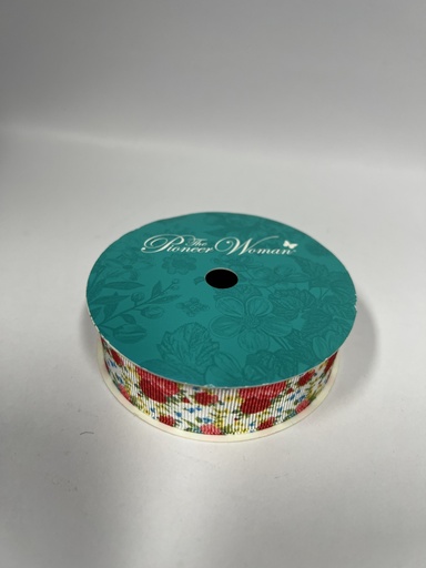 CINTA DECORATIVA FLORES ROJAS 2.2CMX2.7CM