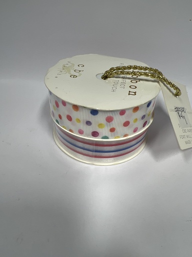 SET DE 2 CINTA VARIOS DISEÑOS RIBBON 2.2CMX2.7 