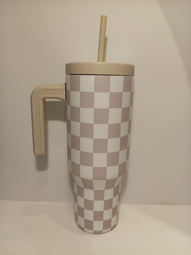 TERMO HYDRAPEAK DE CUADROS BLANCO/BEIGE 